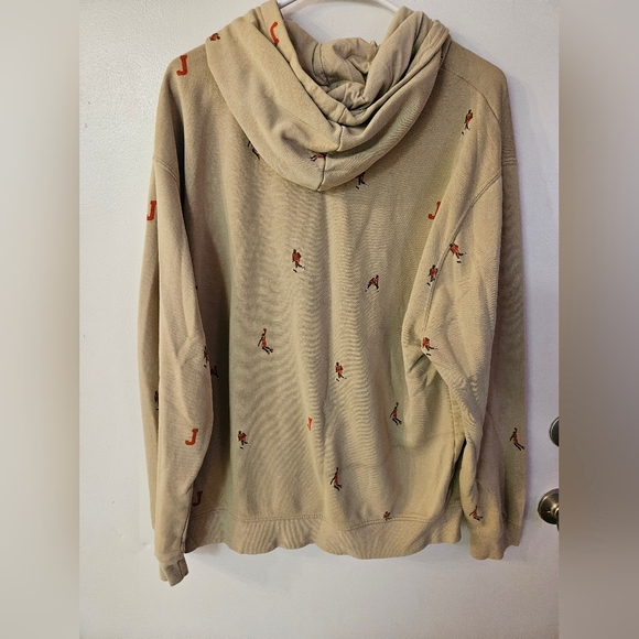 Jordan Tan Hoodie with Red Embroidery - Picture 2 of 4